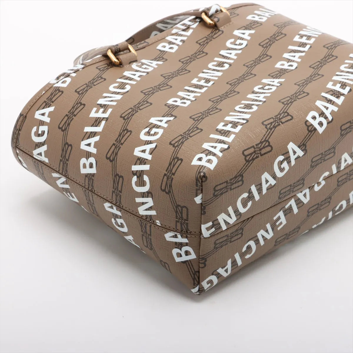 Balenciaga Signature Monogram Handbag Brown