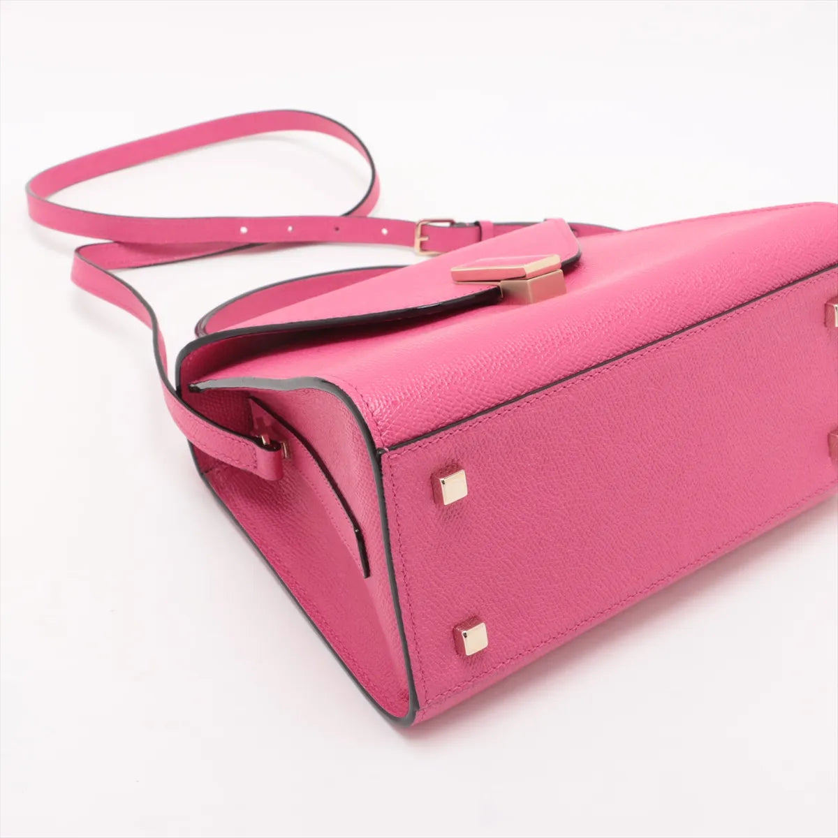 Valextra Iside Top Handle Mini Bag Pink