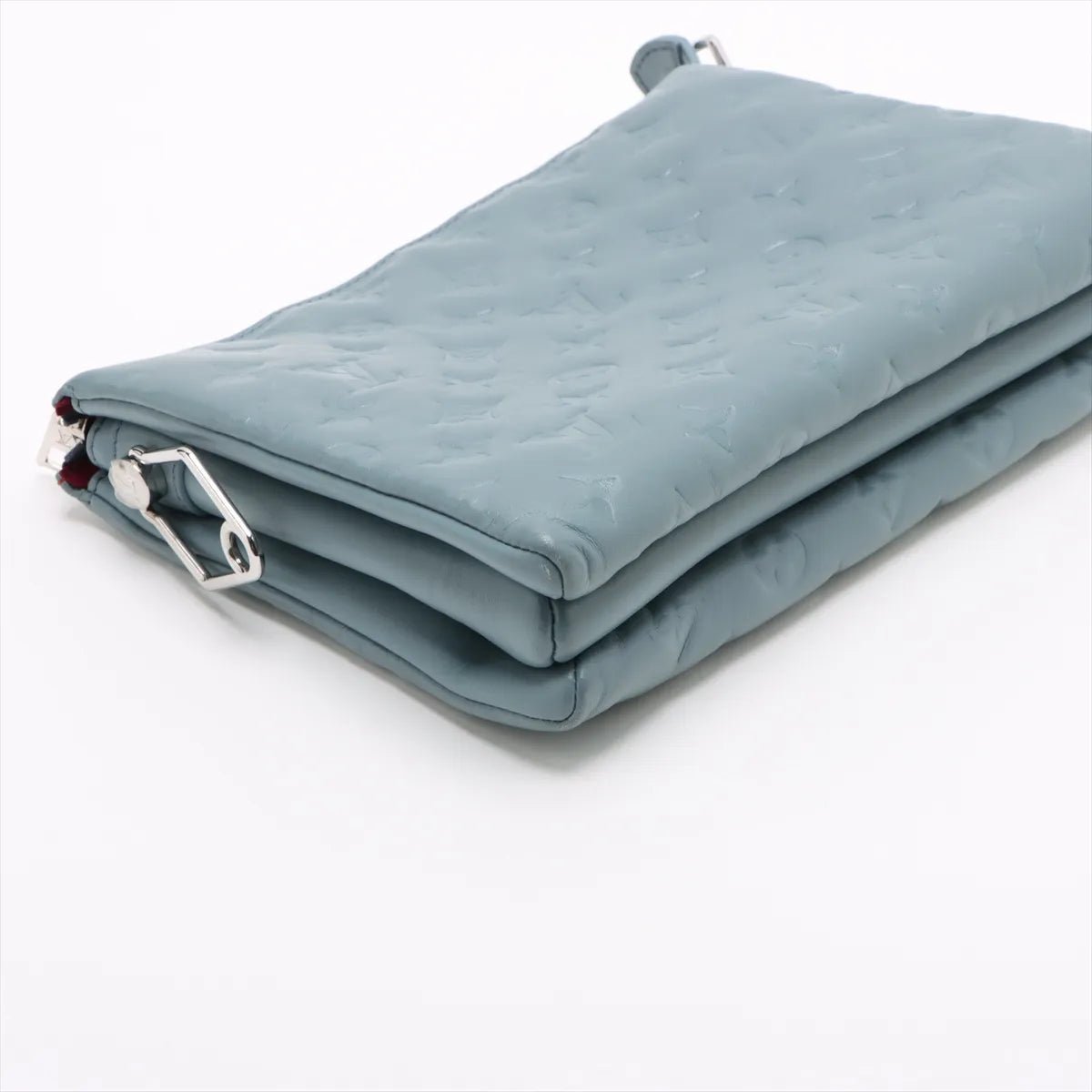 Louis Vuitton Monogram Embossed Coussin PM Sky Blue