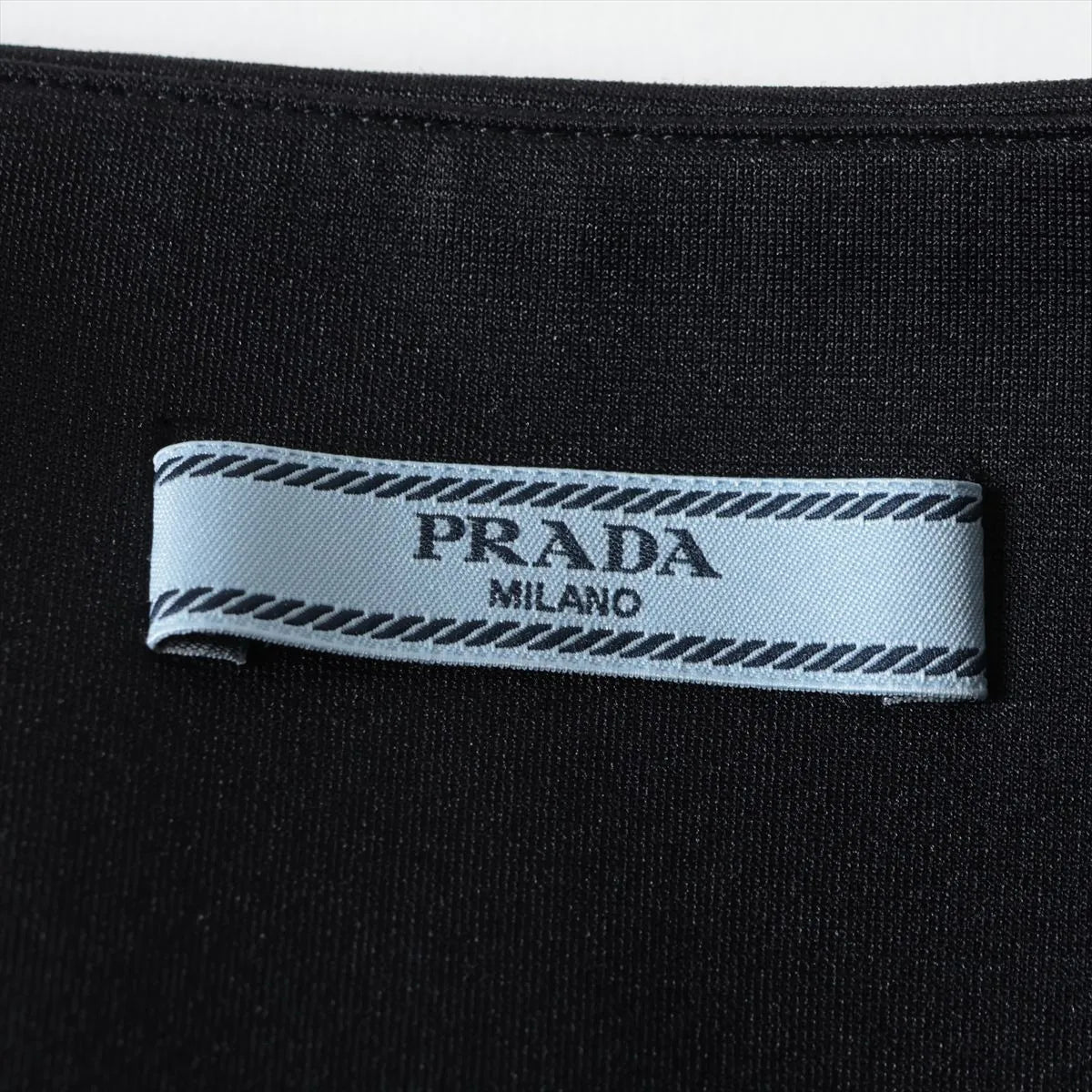 Prada Polyester Belt Skirt Black