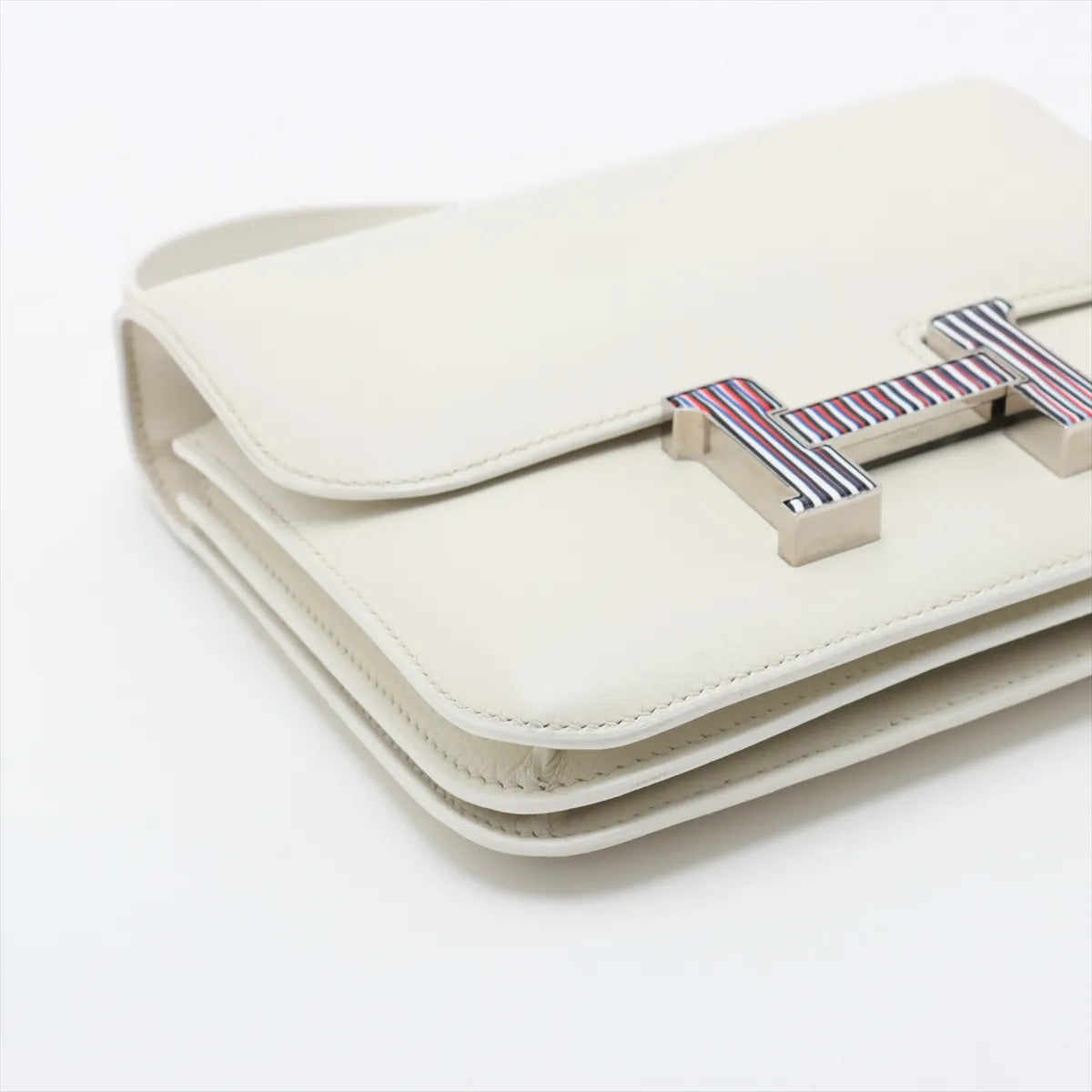 Hermes Constance III Mini 18 Optique Evercolor White