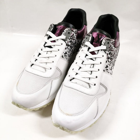 Louis Vuitton White & Purple Low-Top Sneakers — UK 7 — product view
