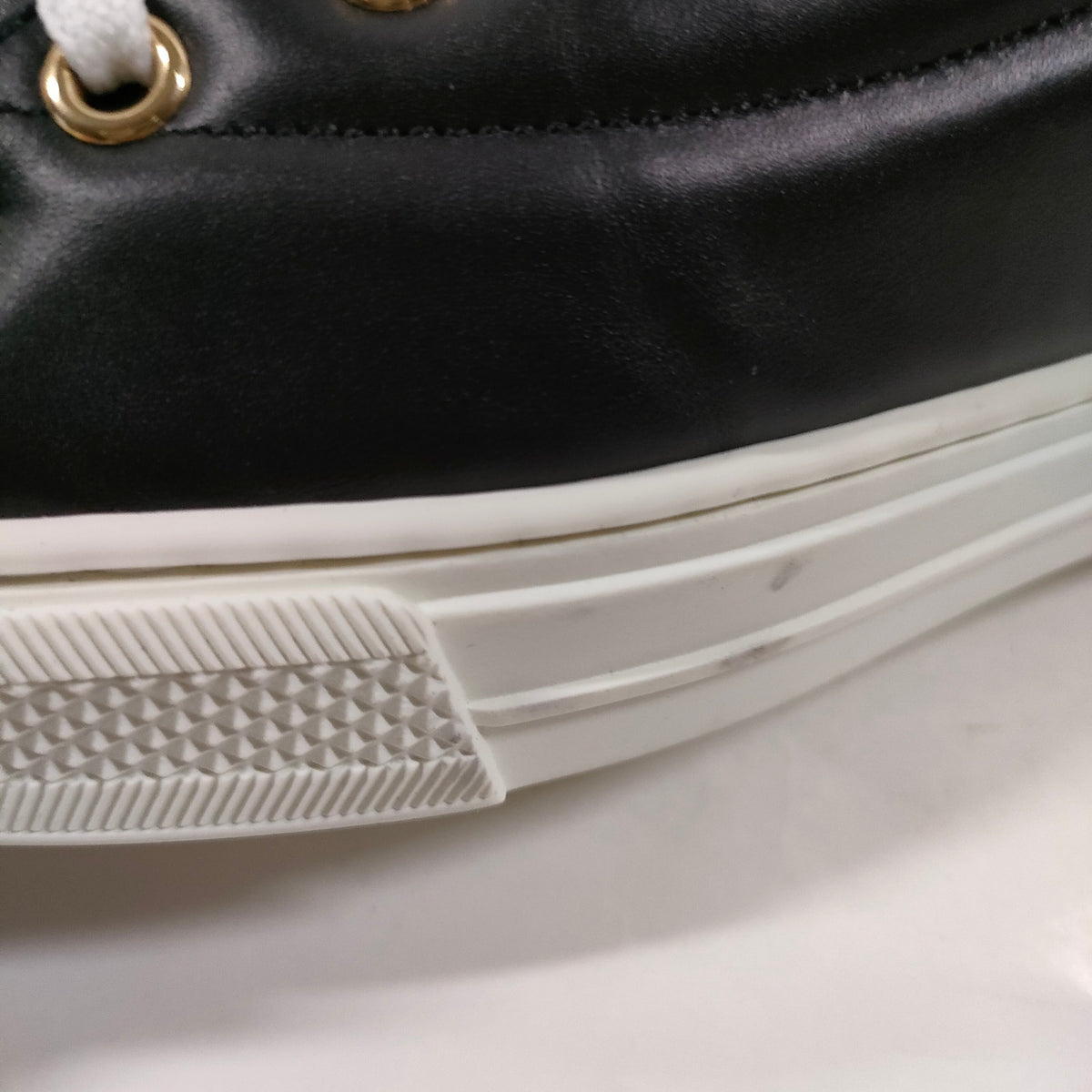 Louis Vuitton Black Leather High-Top Sneakers — EU 37 — detail 8