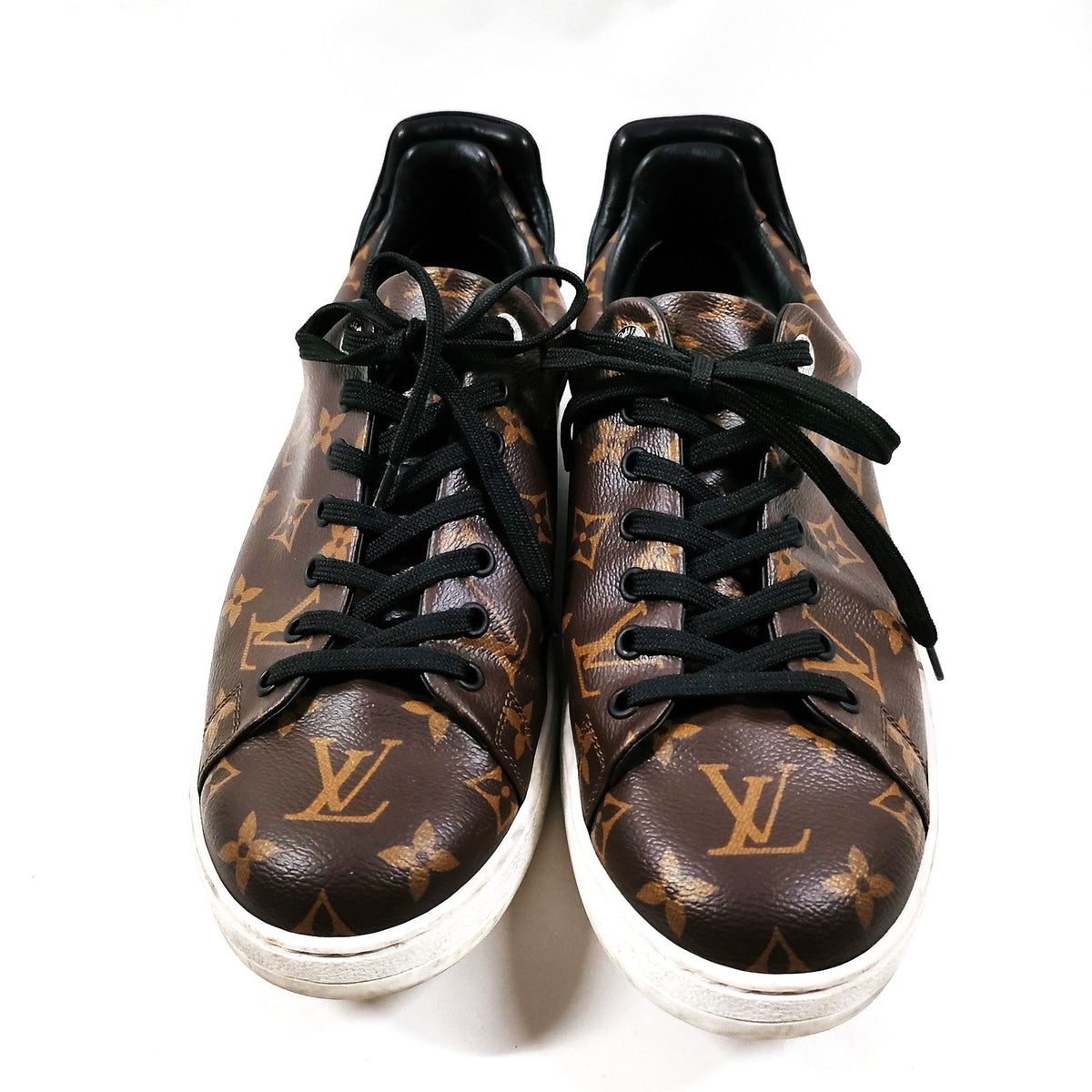 Louis Vuitton Brown Monogram Leather Sneakers — UK 7.5 — detail 1