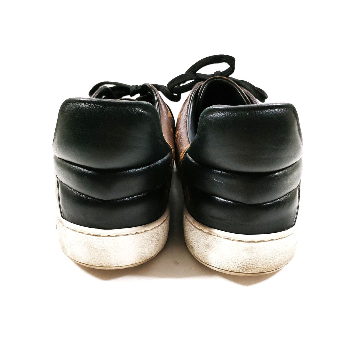 Louis Vuitton Brown Monogram Leather Sneakers — UK 7.5 — detail 2