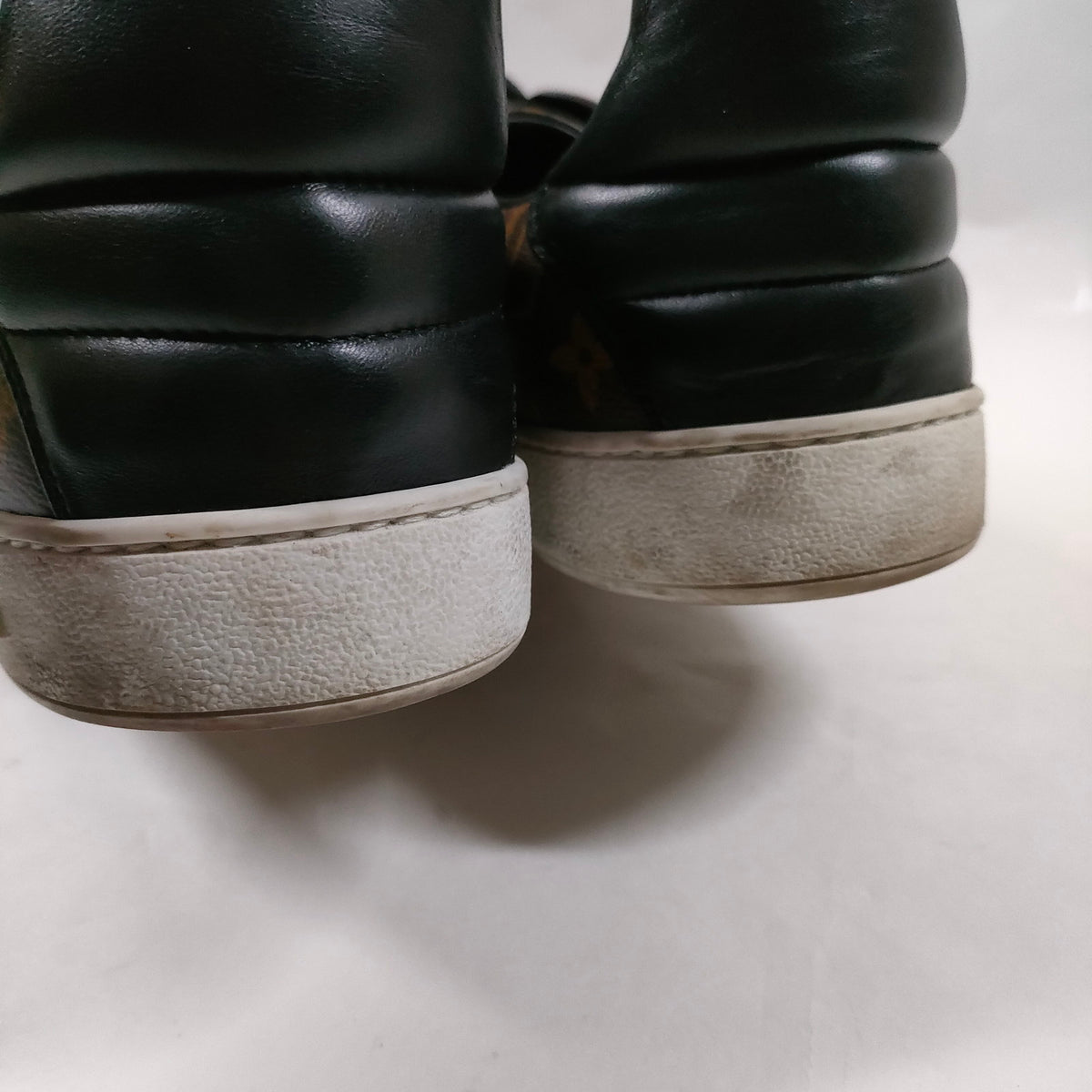 Louis Vuitton Brown Monogram Leather Sneakers — UK 7.5 — detail 7