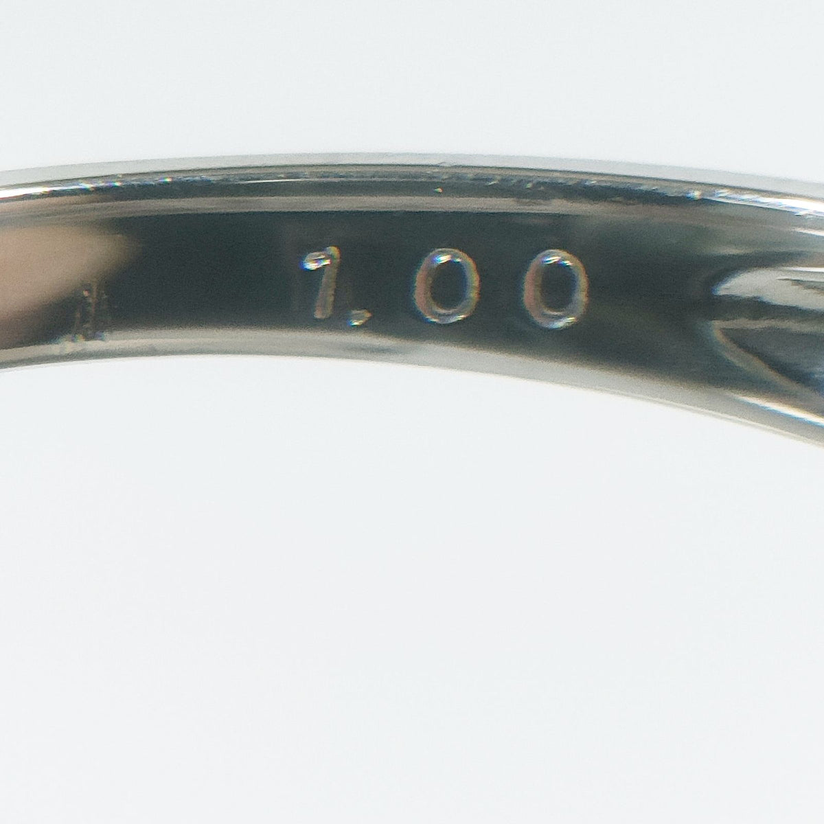 Pt900 Platinum 1.00 ct Diamond Band — JPN 11 — detail 1