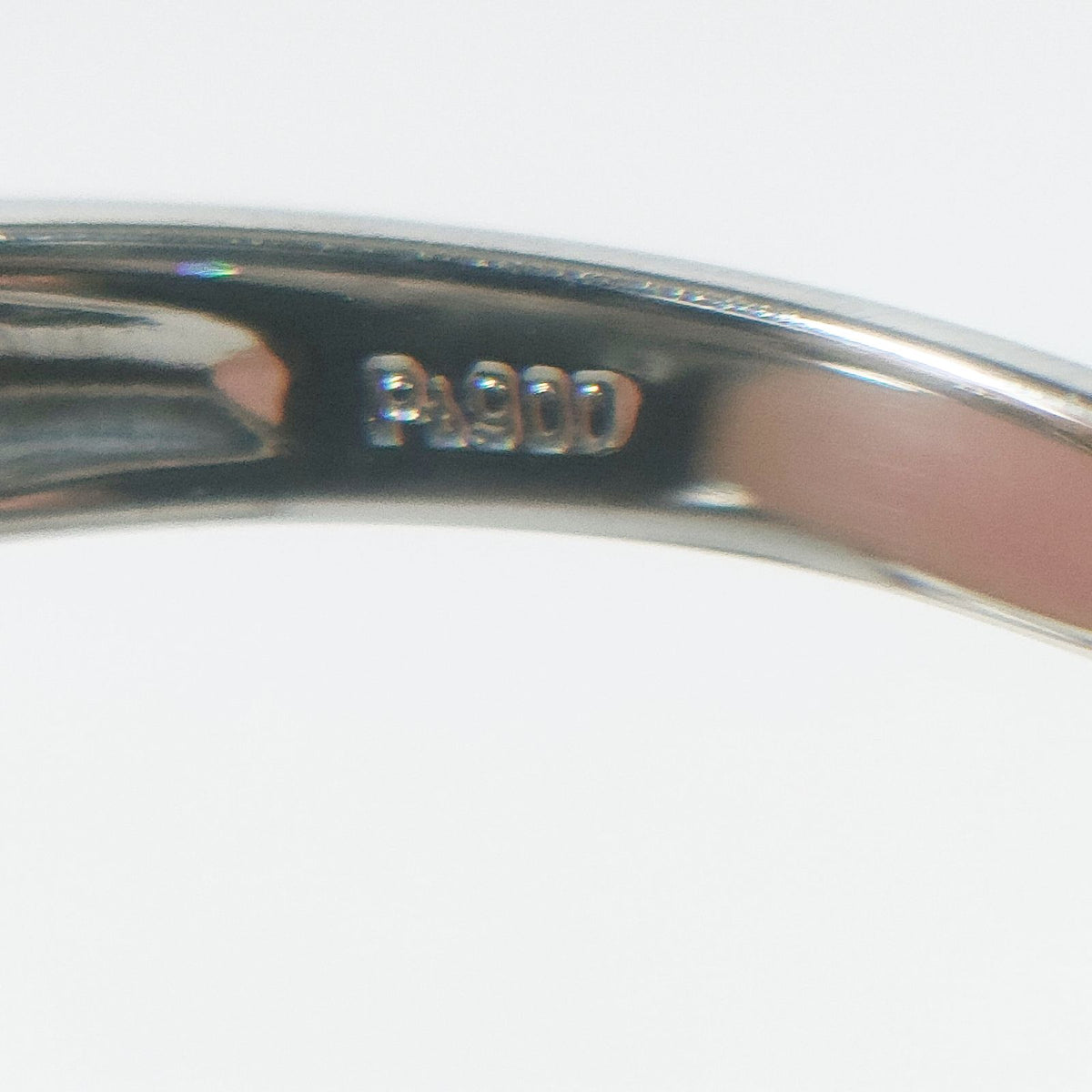 Pt900 Platinum 1.00 ct Diamond Band — JPN 11 — detail 2