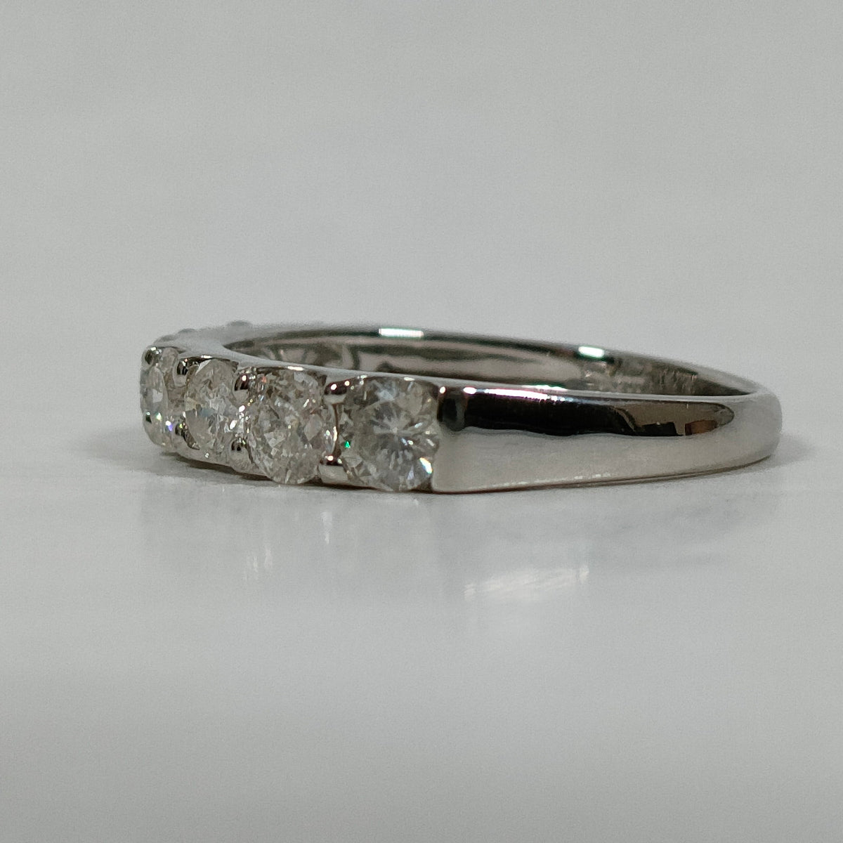 Pt900 Platinum 1.00 ct Diamond Band — JPN 11 — detail 3