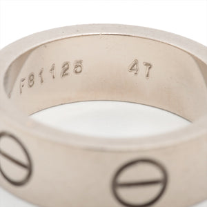 Luxury Cartier Love Ring White Gold