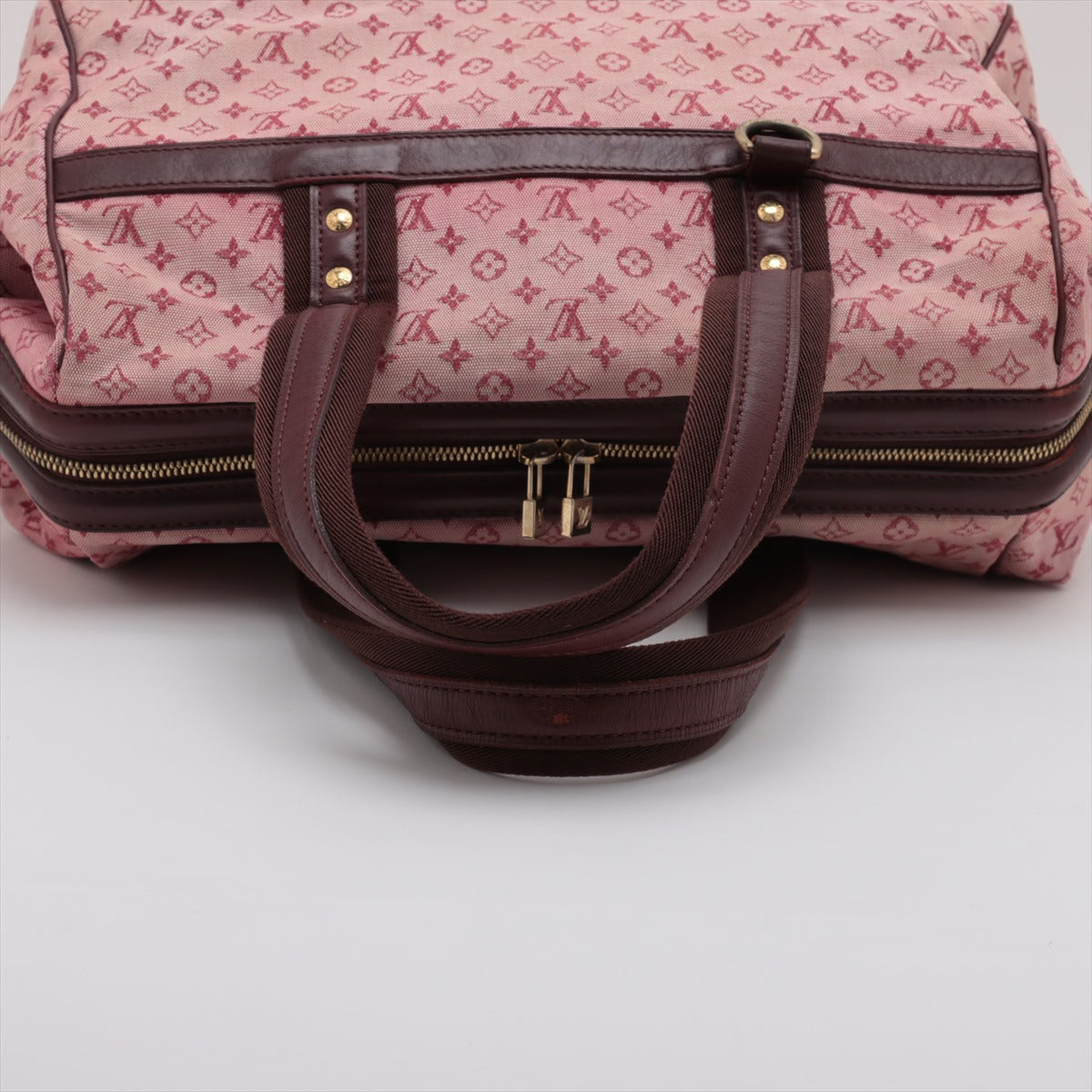 Louis Vuitton Monogram Mini Lin Josephine GM Red x Burgundy