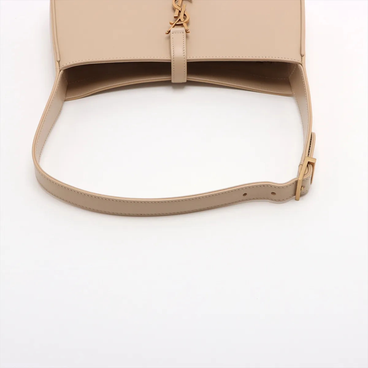 Saint Laurent Paris Le 5 a 7 Cassette Leather Shoulder Bag Beige