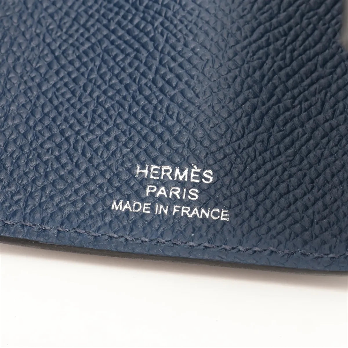 Hermès Bearn Veau Epsom Key Case Navy Blue