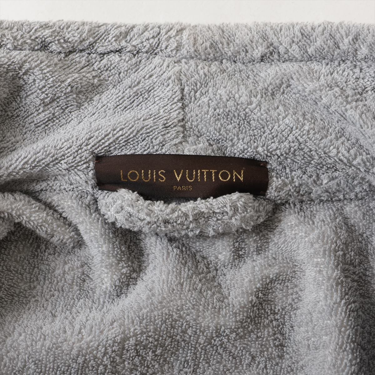 Louis Vuitton Reversible Cotton Bathrobe Gray x White