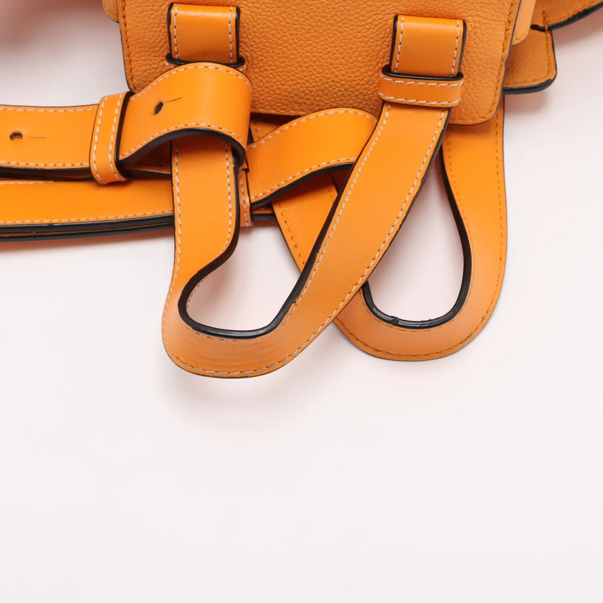 Loewe Hammock Drawstring Medium Leather Two-Way Shoulder Bag Orange