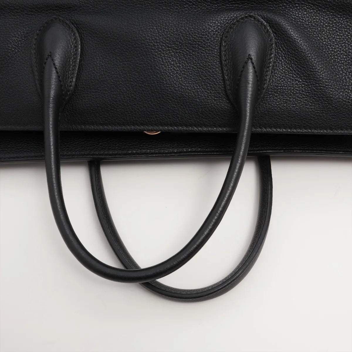 Gucci Logo Leather Two-Way Tote Bag Black
