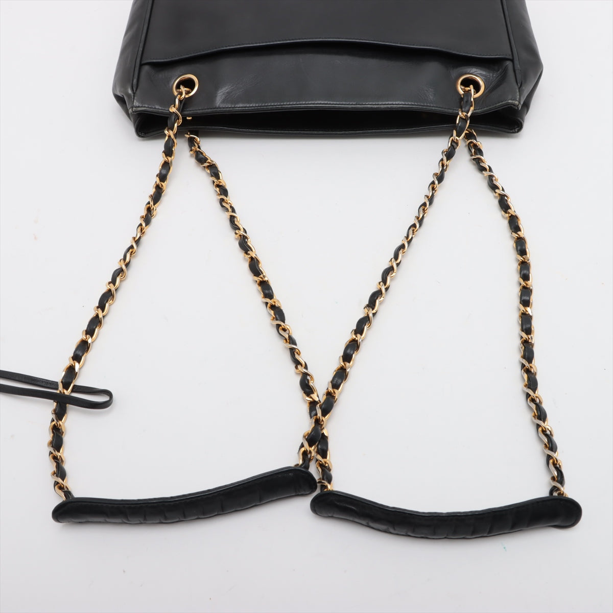 Chanel Matelasse Lambskin Chain Shoulder Bag Black