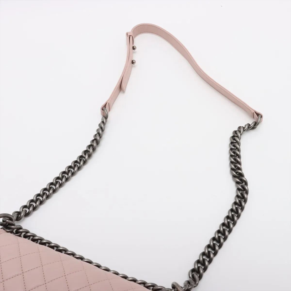 Chanel Boy Chanel 25 Lambskin Chain Shoulder Bag Pink