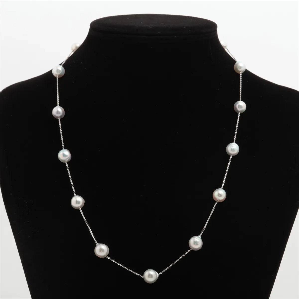 TASAKI Station Pearl Necklace White Gold