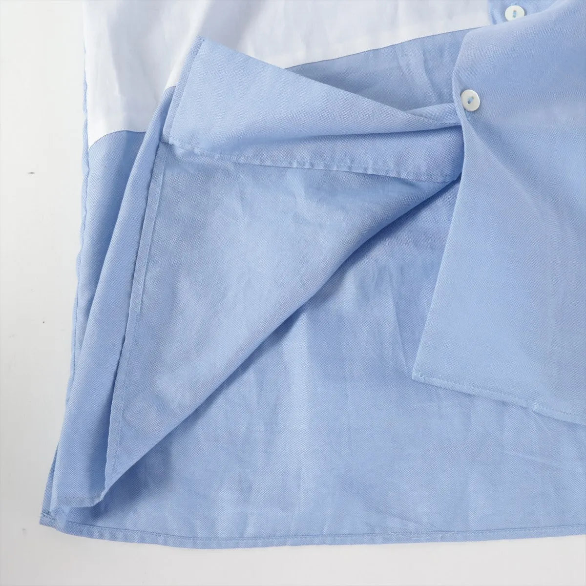 Gucci Cotton Polo Shirt Light Blue x White