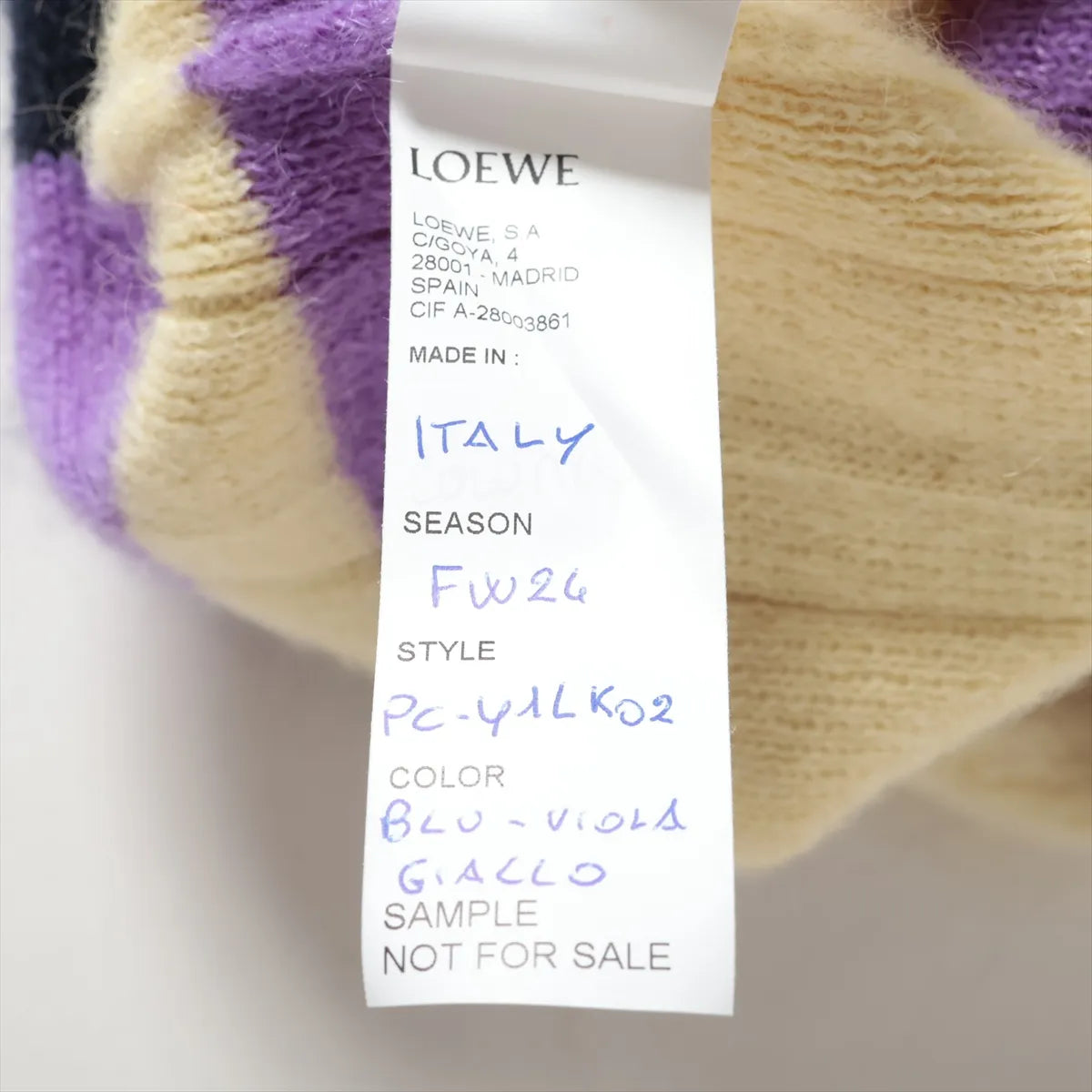 Loewe Multicolor Knit Wool Skirt