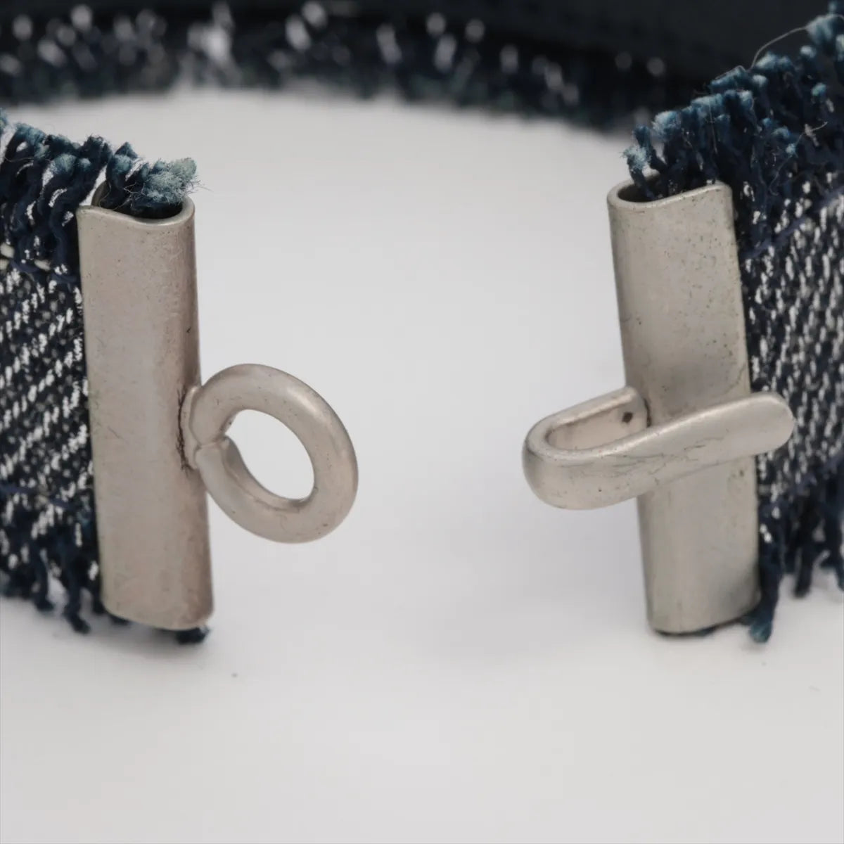 Chanel Logo Denim Bangle
