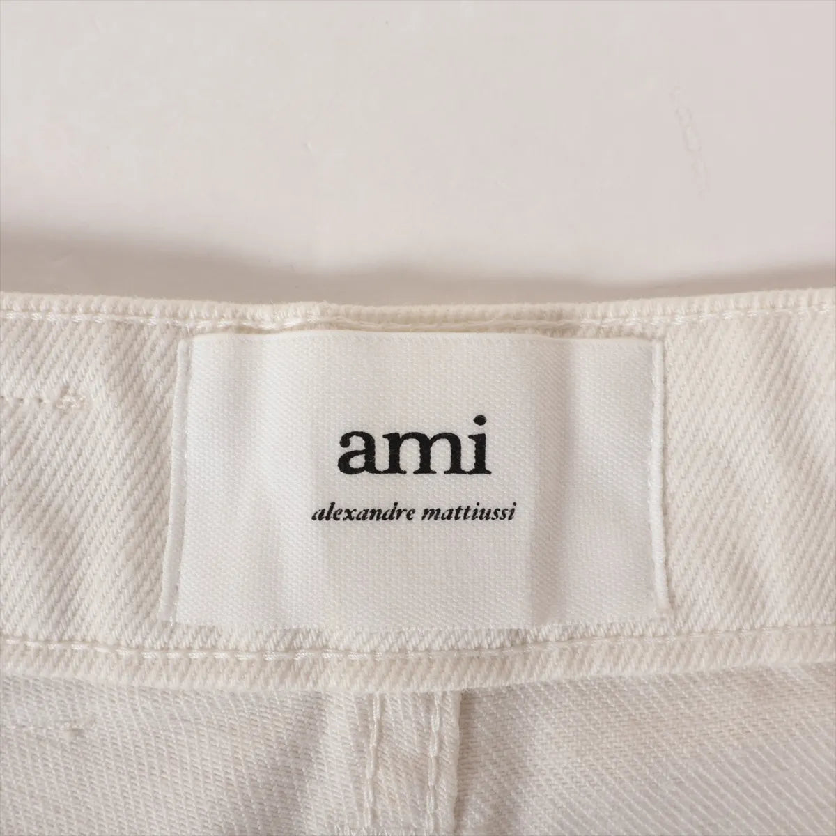 Ami Alexandre Mattiussi Cotton Wide Pants White