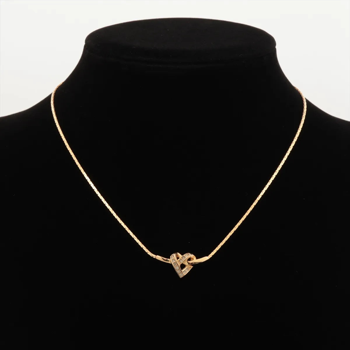 Christian Dior Knot Heart Pendant Necklace