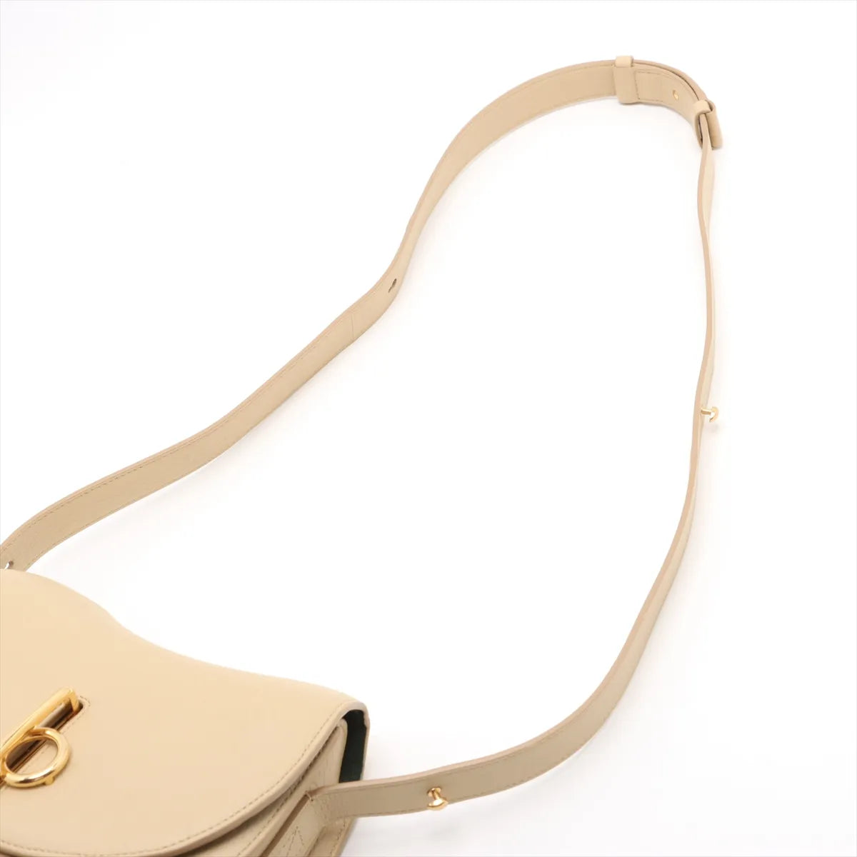 Burberry Rocking Horse Leather Shoulder Bag Beige