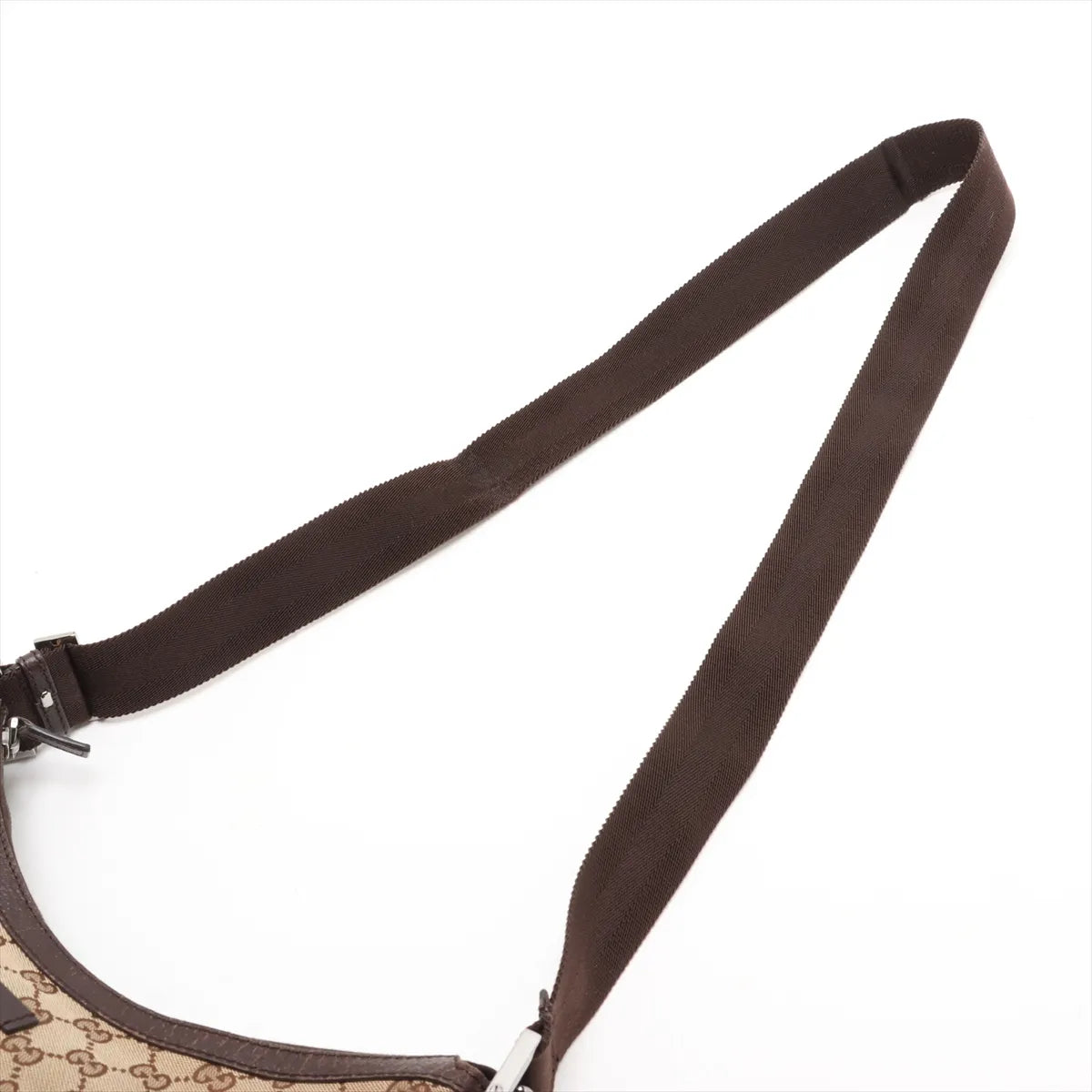 Gucci GG Canvas Leather Shoulder Bag Beige