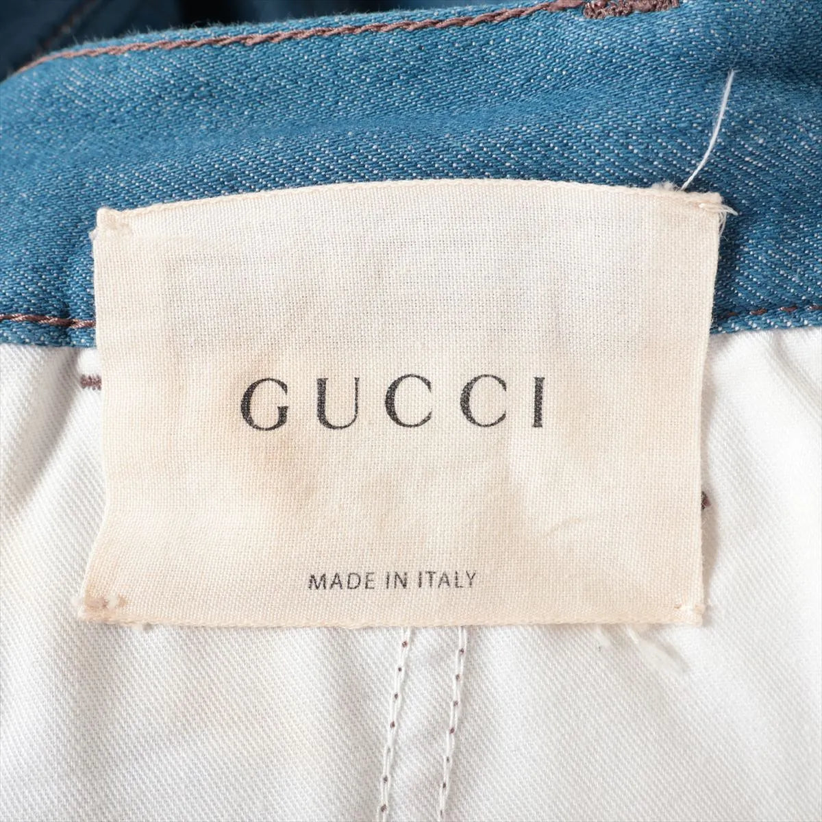 Gucci Cotton Short Pants Denim Blue