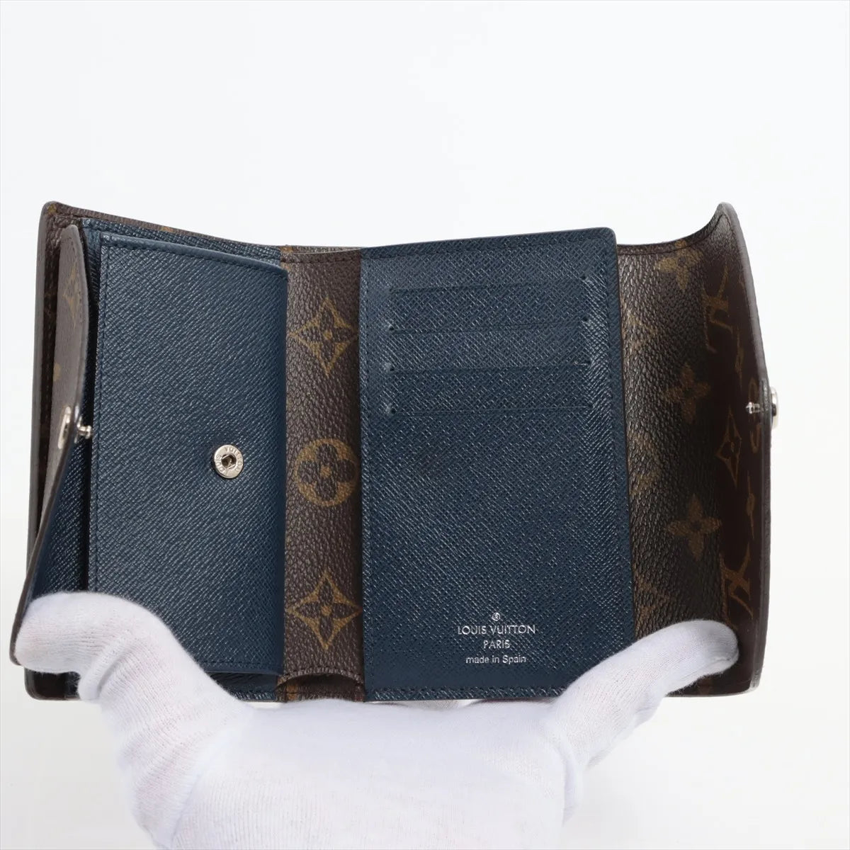 Louis Vuitton Monogram Epi Marie Lou Compact Wallet Blue