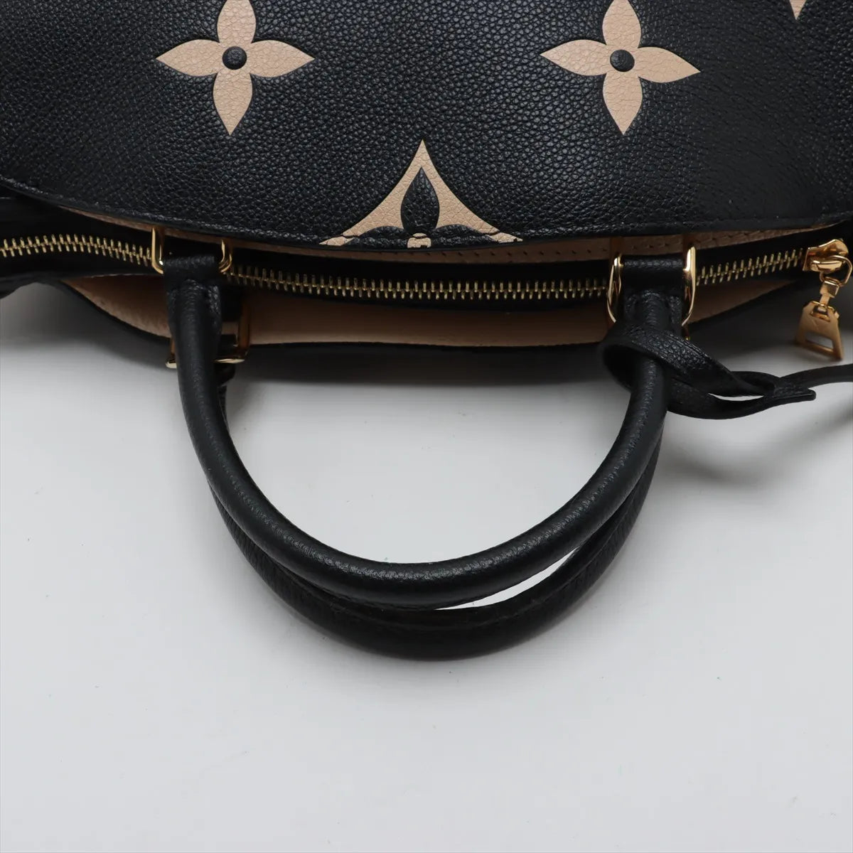 Louis Vuitton Monogram Empreinte Bicolor Petit Palais PM Black x Beige