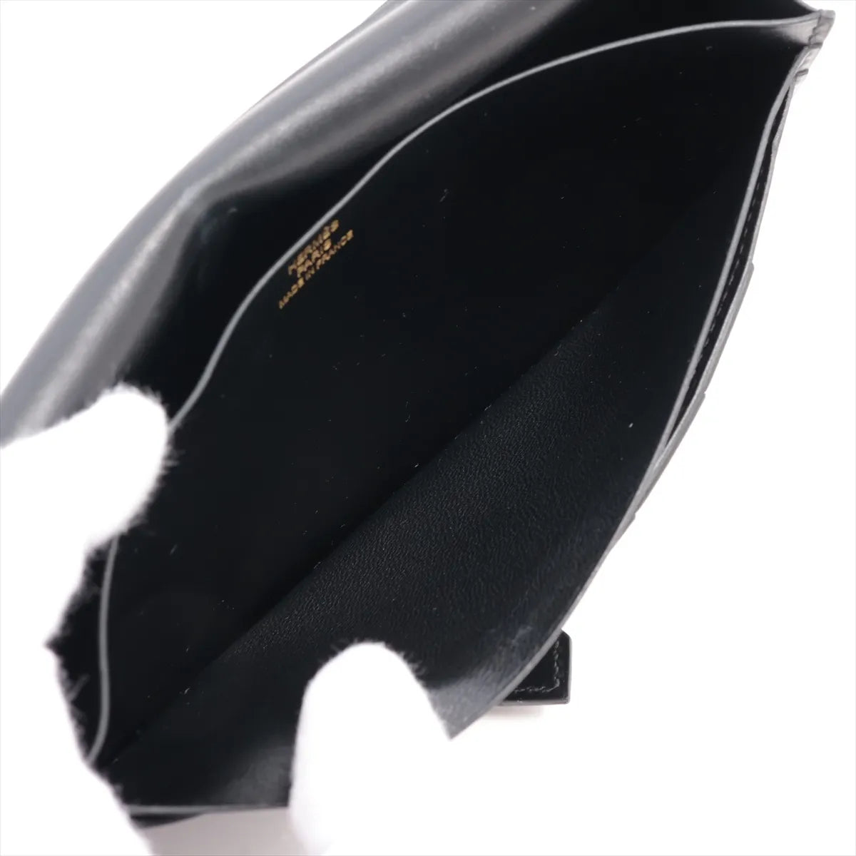 Hermès Bearn Box Calf Long Wallet Black