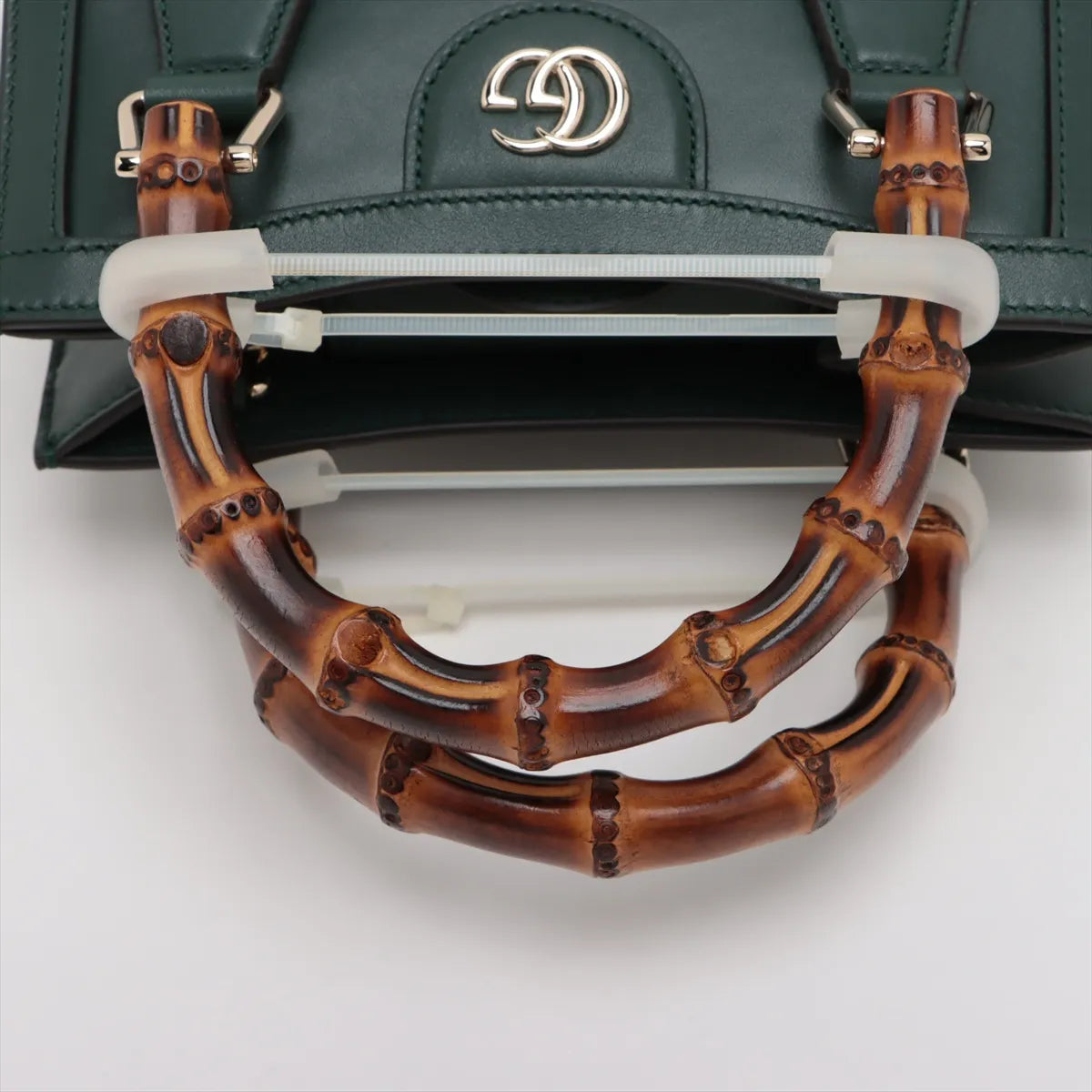 Gucci Bamboo Diana Leather Two-Way Shoulder Bag Green
