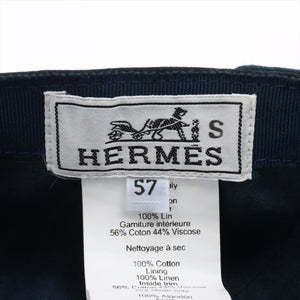 Hermès H Embroidered Cap Black