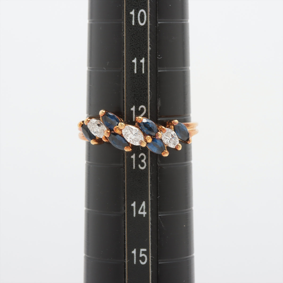 Tiffany & Co. Vintage Small Sapphire and Diamond Ring Gold