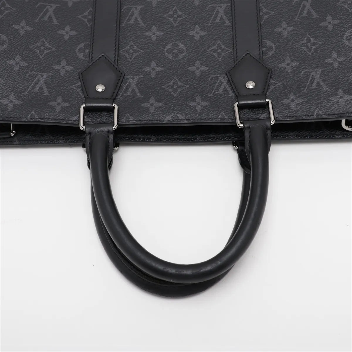 Louis Vuitton Monogram Eclipse Sac Plat Cross Black