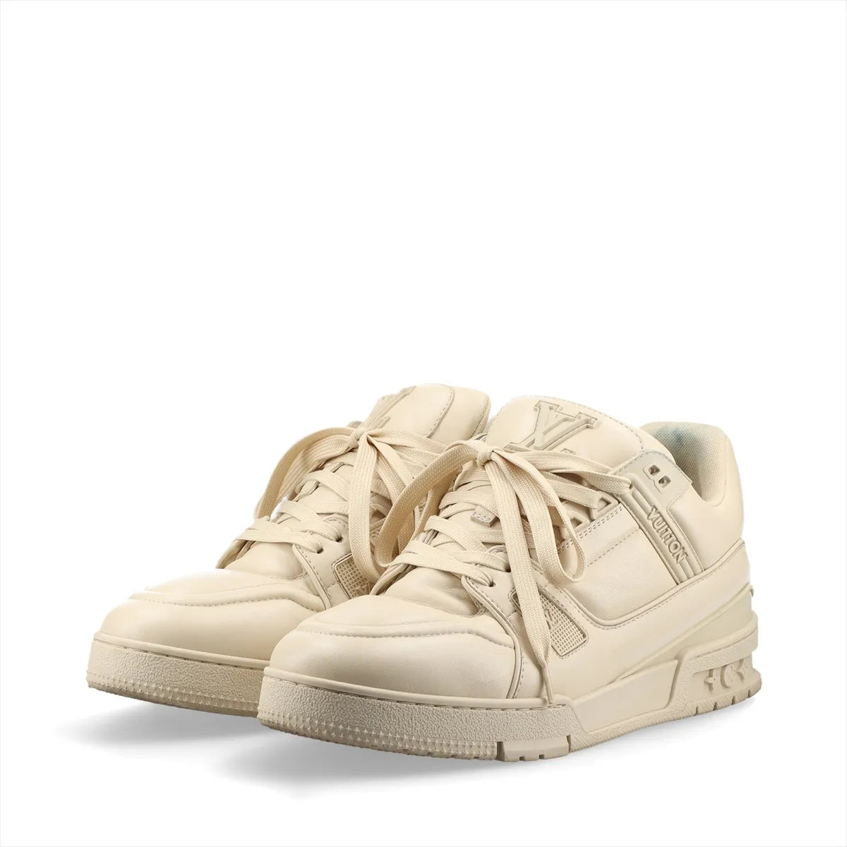 Louis Vuitton LV Trainer Leather Sneaker Beige