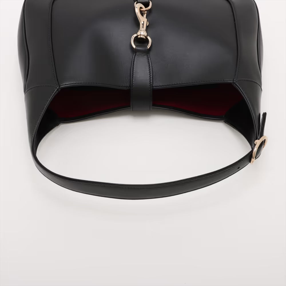 Gucci Jackie Leather Shoulder Bag Black