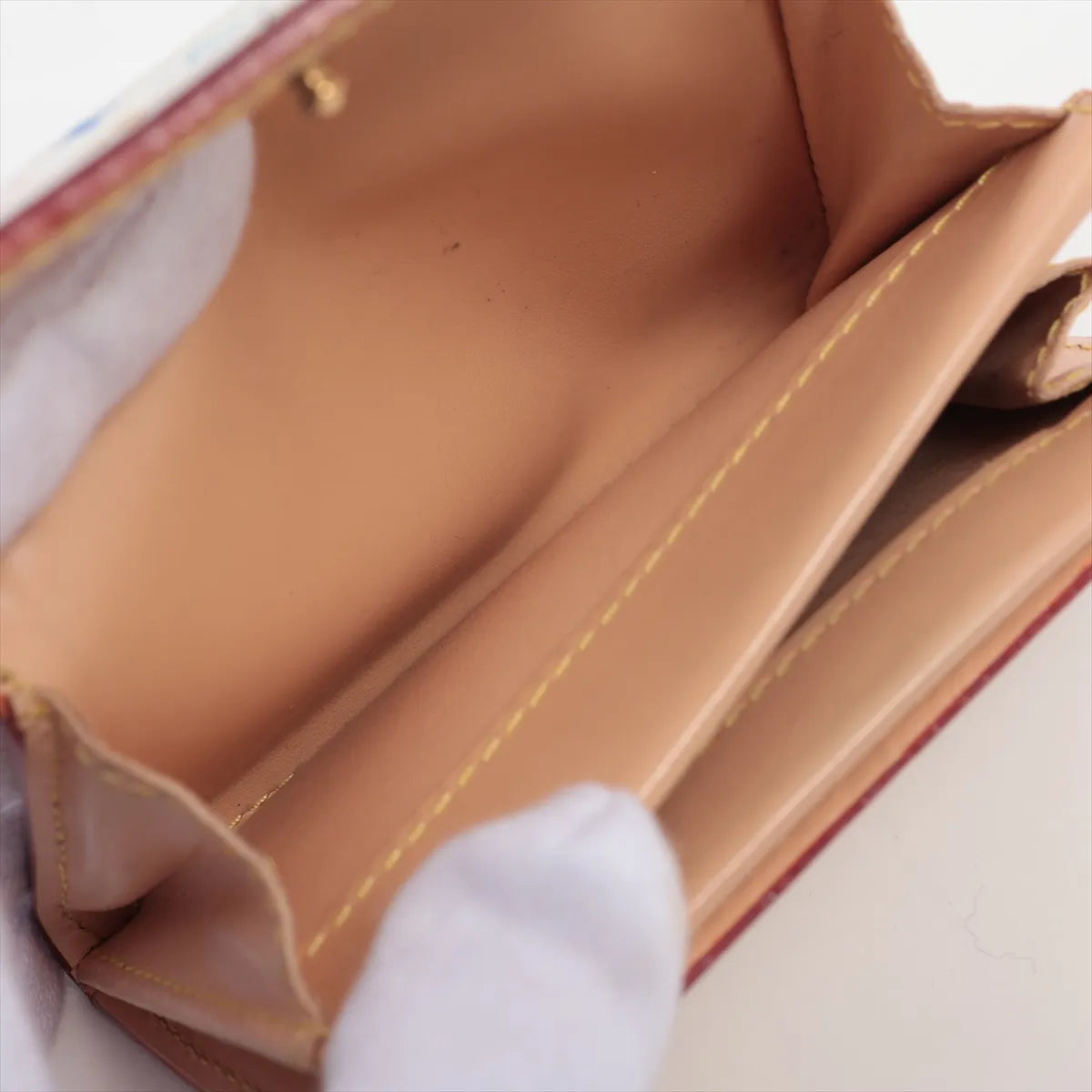 Louis Vuitton Monogram Multicolor Coin Purse White