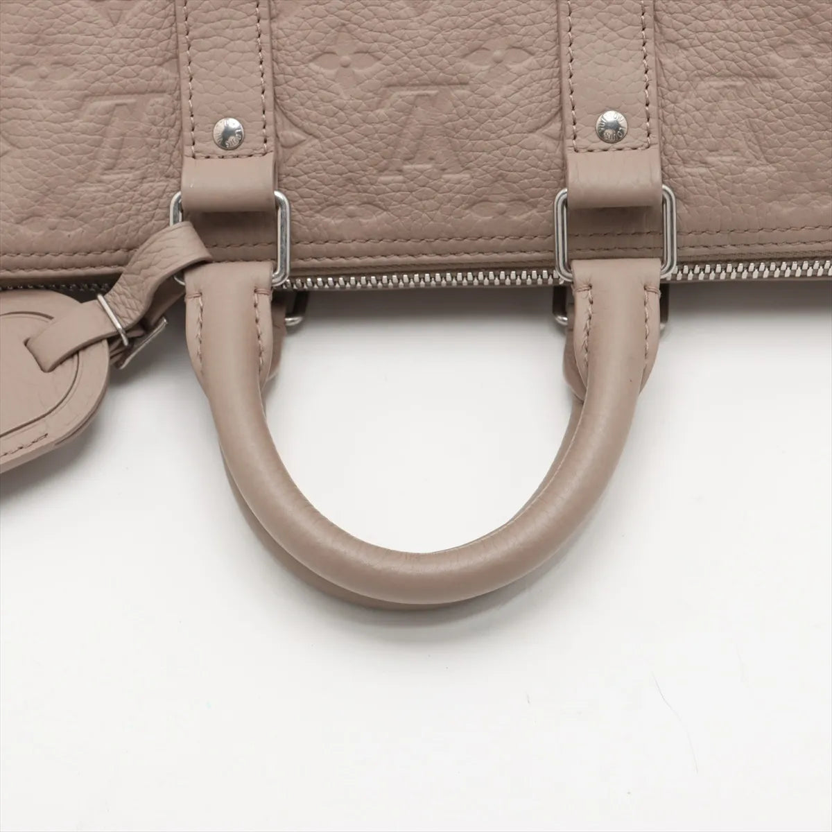 Louis Vuitton Monogram Taurillon Keepall Bandoulière 35 Riverstone Beige