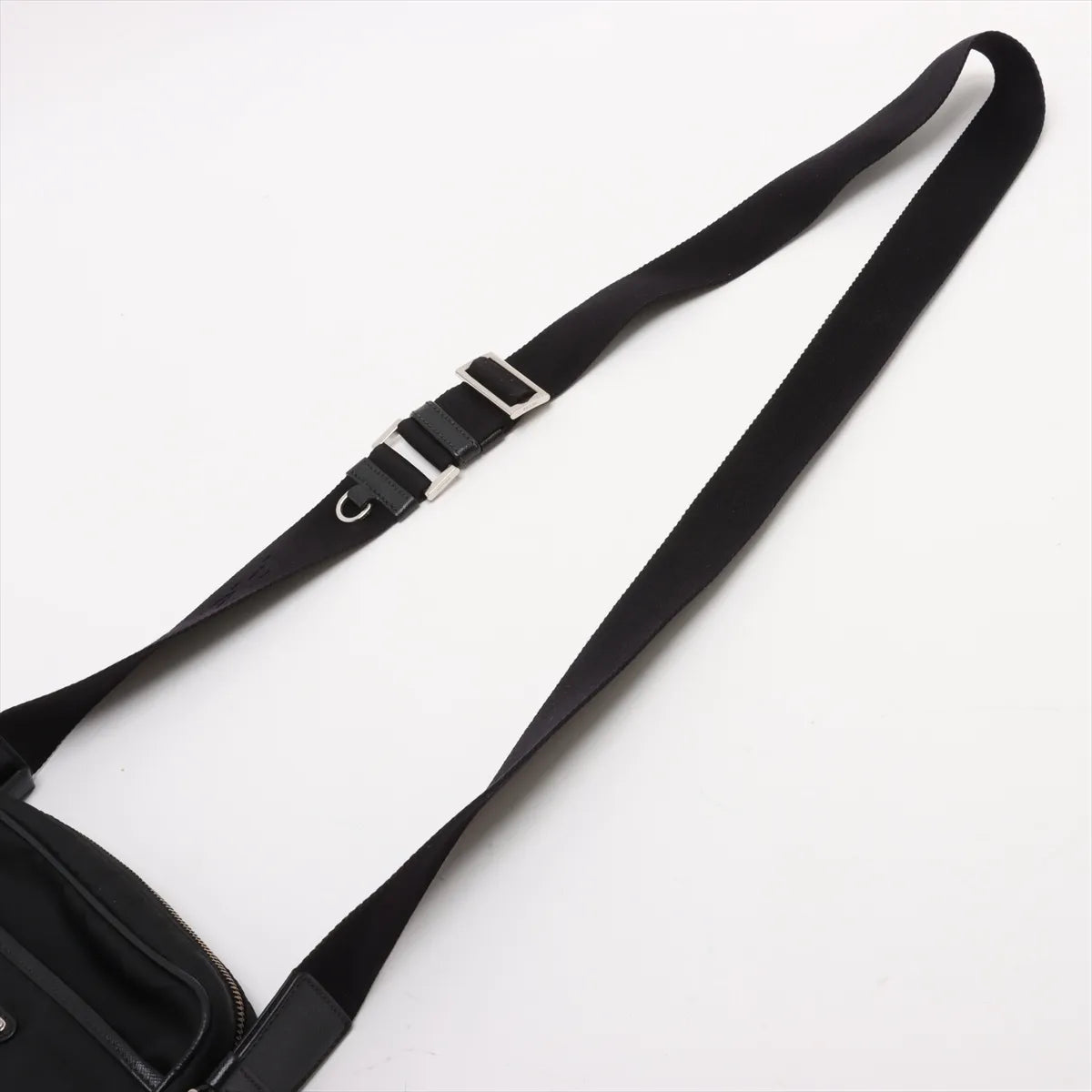 Prada Tessuto Nylon Messenger Bag Black
