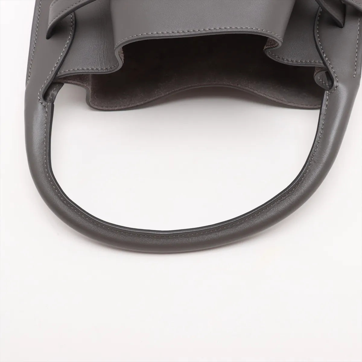 Celine Big Bag Bucket Leather Two-Way Handbag Gray