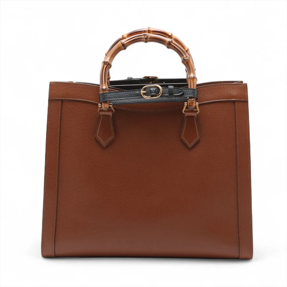 Gucci Bamboo Diana Leather Two-Way Shoulder Bag Brown