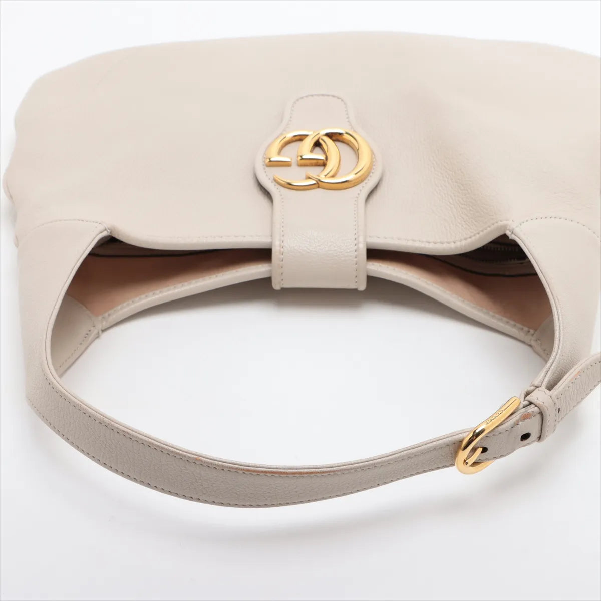Gucci Aphrodite Medium Leather Shoulder Bag Beige