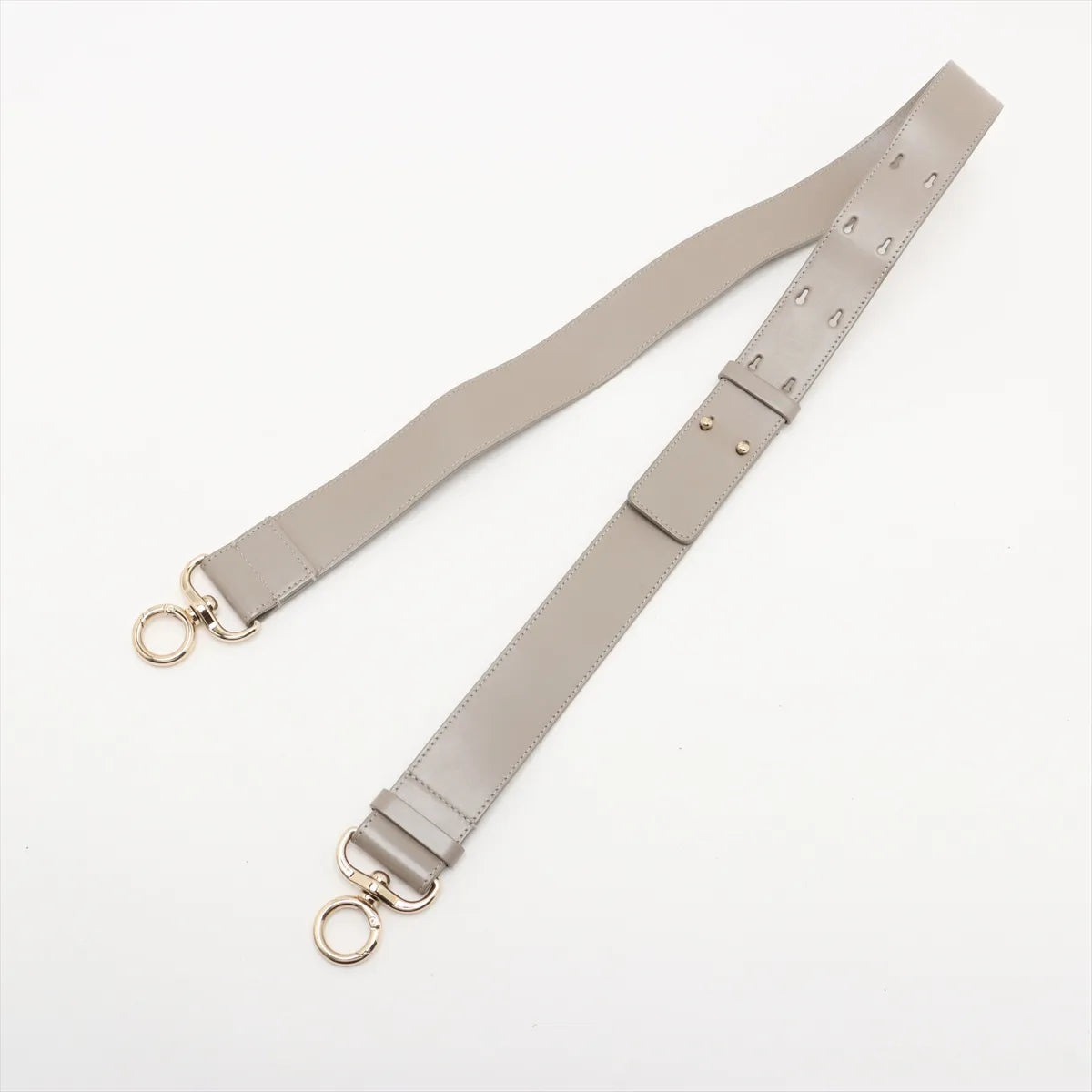 Chloe Tess Leather Two-Way Shoulder Bag Gray