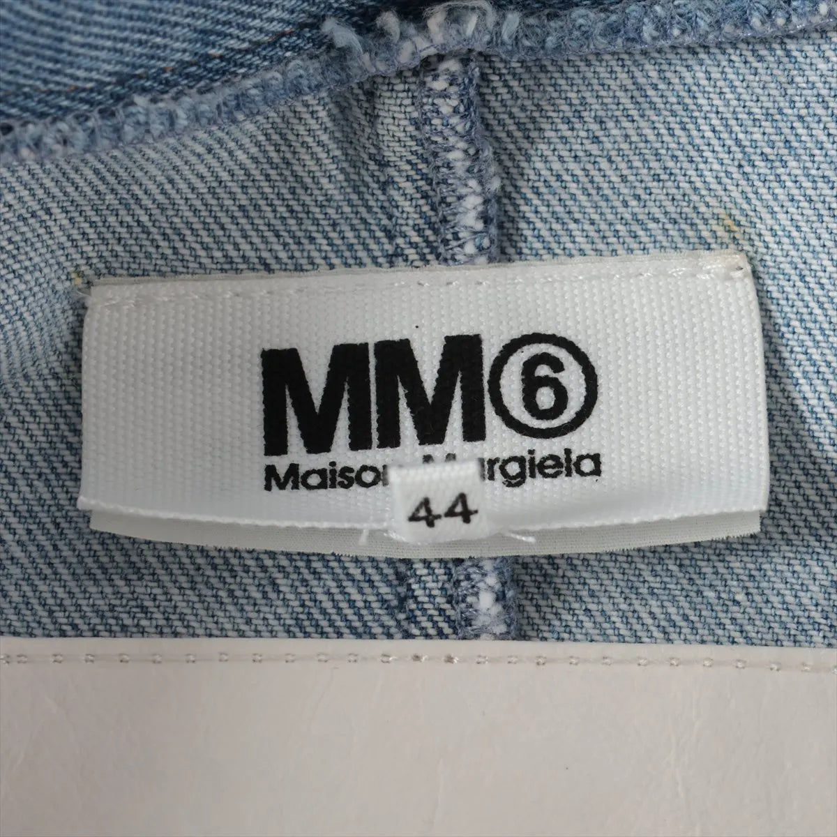 MM6 Denim Trench Coat Blue