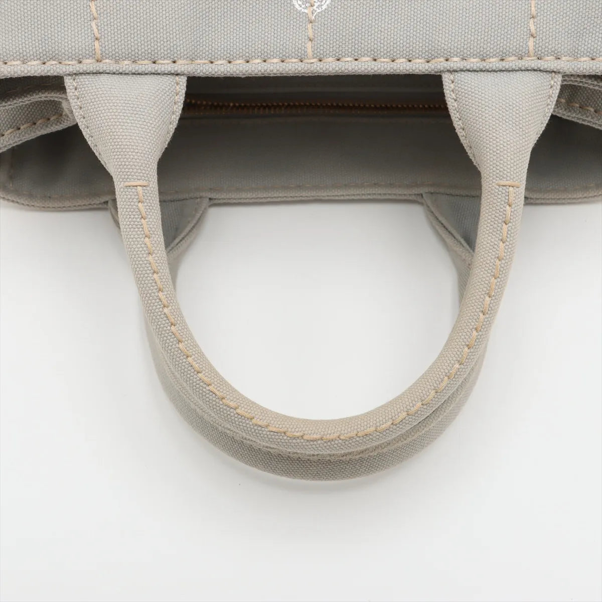 Prada Canapa Canvas Two-Way Handbag Gray