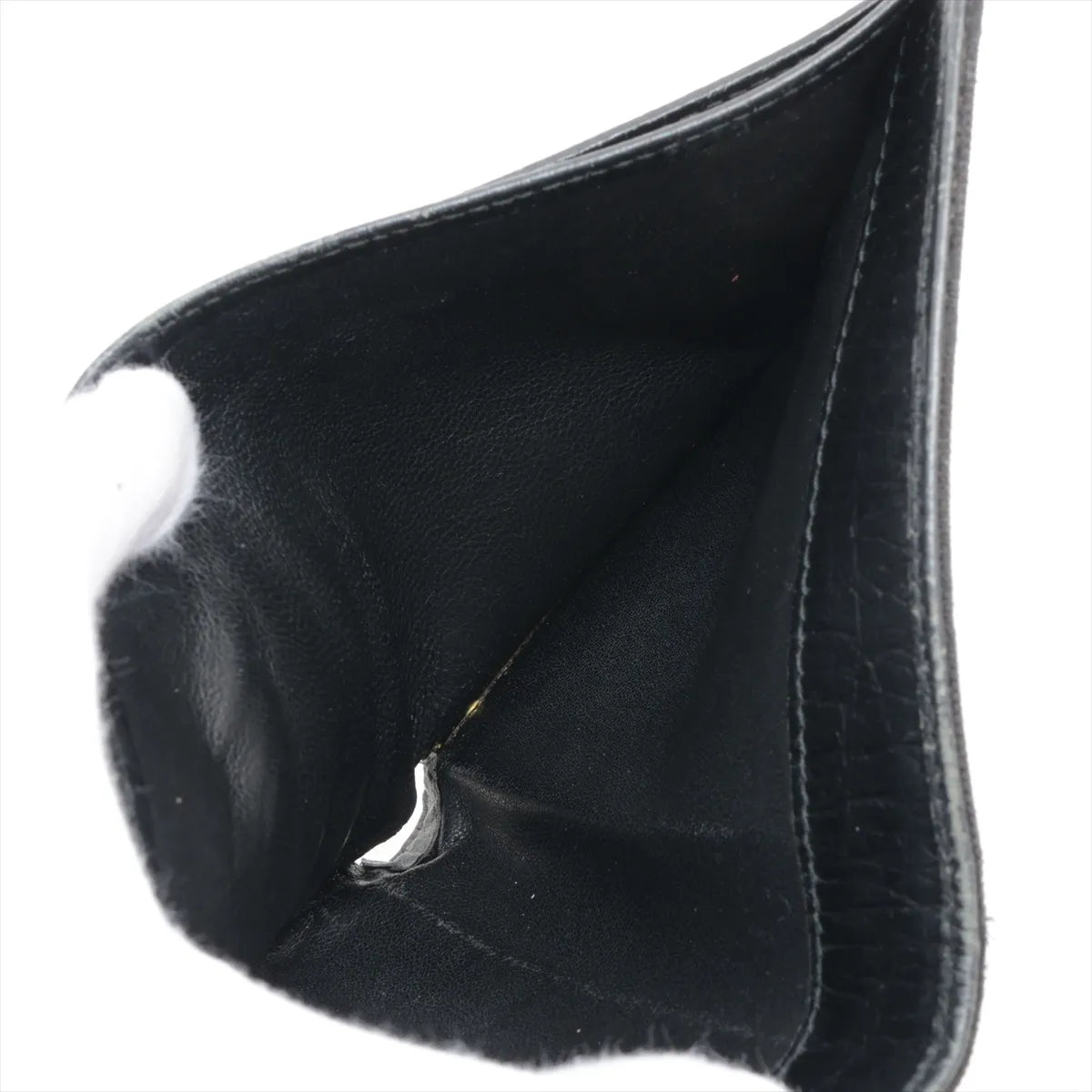 Gucci Guccissima Canvas Horsebit Leather Compact Wallet Black